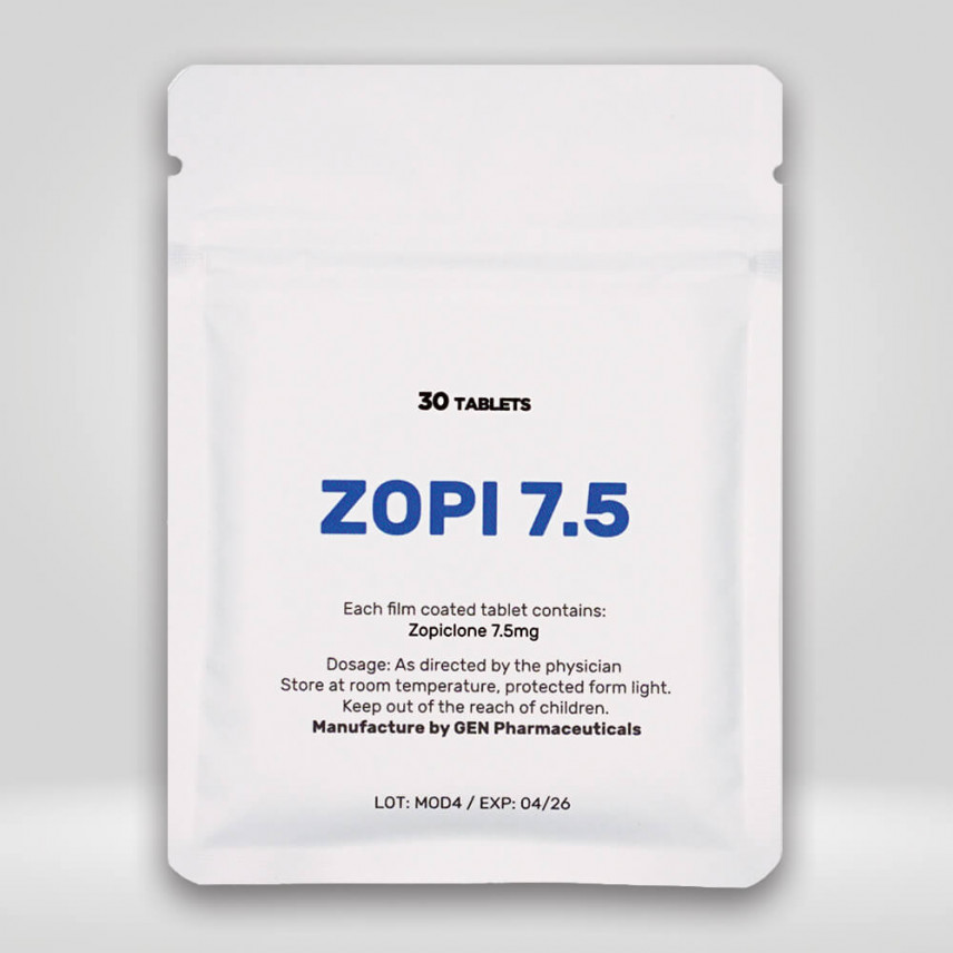 Zopi (Zopiclone) 7.5mg/30 tablets - Pharmacy Grade 1 buy-zopiclone-online-in-canada-without-prescription
