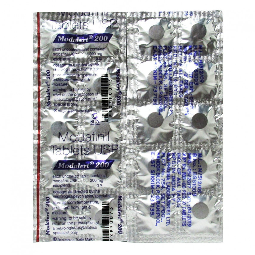 Modafinil (Smart Drug) 200mg/10tabs - USP 2 Modafinil (Smart Drug) 200mg/10tabs - USP
